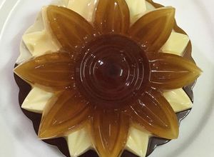 Hình của món Rau câu flan phô mai cà phê.