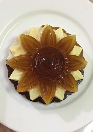 Hình của món Rau câu flan phô mai cà phê.