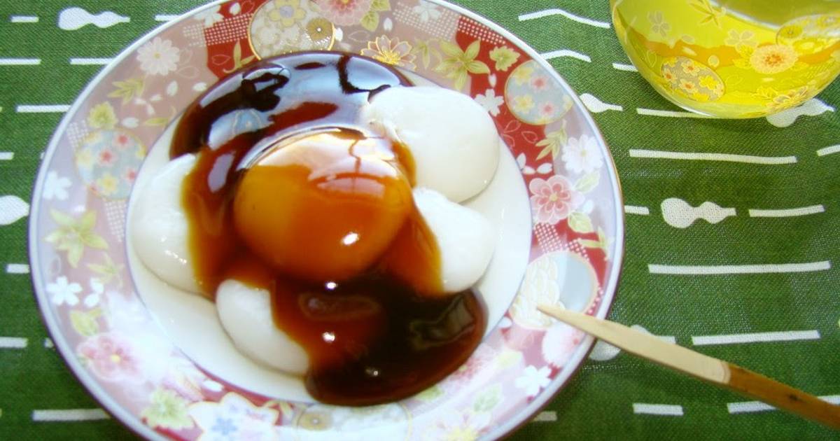 Delicious Mitarashi Dango With Thick Sauce Recipe By Cookpad Japan