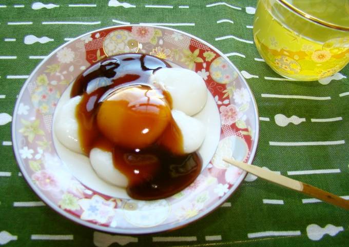 Delicious Mitarashi Dango With Thick Sauce
