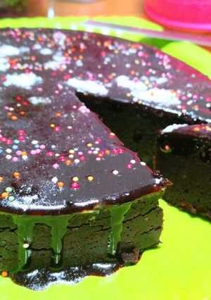 Foto resep Butter-less & Egg-less Vegan Choco Cake