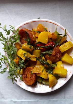 A picture of Pumpkin curry.