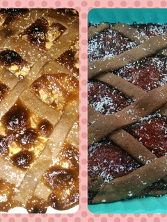 Una foto de Pastafrolas con masa de chocolate sin manteca