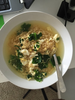 A picture of Eggs & Greens Ramen.