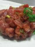 Tartar de atún y aguacate