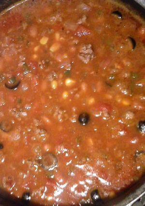 A picture of taco soup.