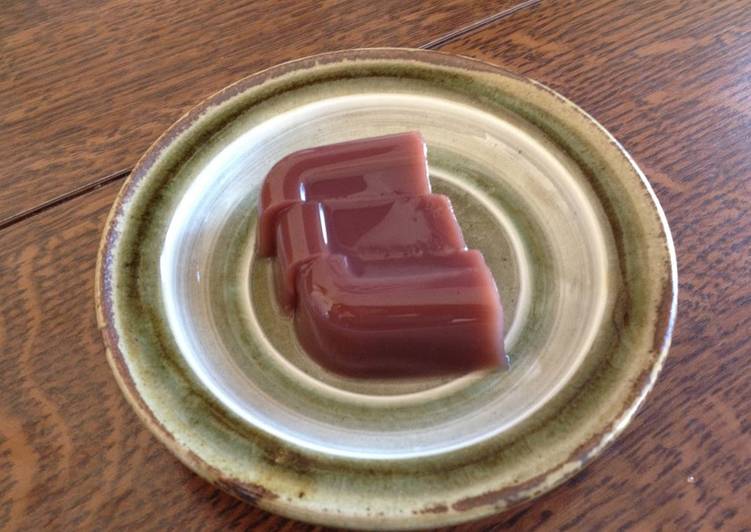 Soft Mizu-Yokan (Sweetened and Jellied Bean Paste)