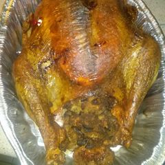 A picture of Momma's perfect thanksgiving turkey.