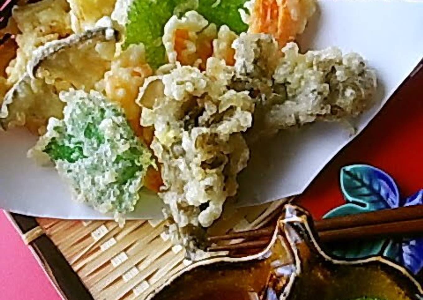 Crispy and Light: Vegetable and Mushroom Tempura