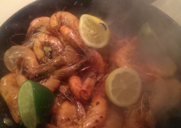 Recipe of Super Quick Homemade Chili lime shrimp