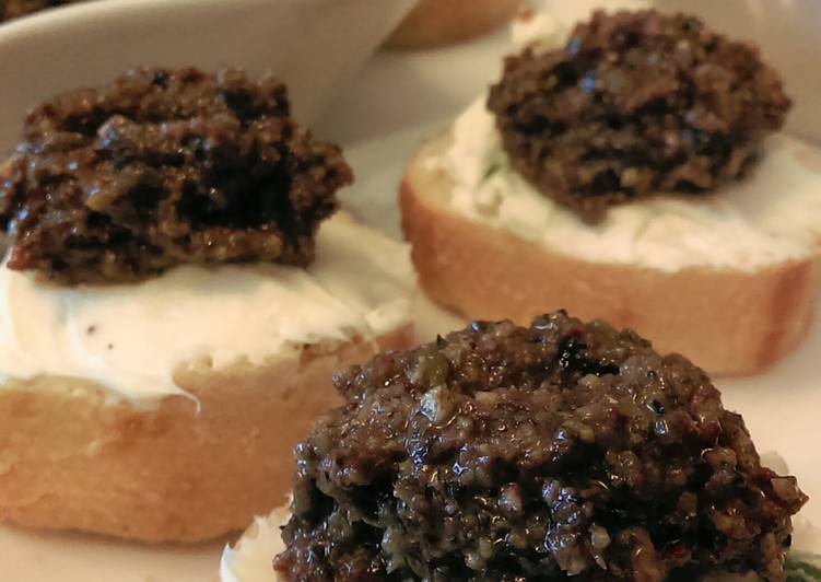 Easiest Way to Make Any-night-of-the-week Tri Olive Tapenade