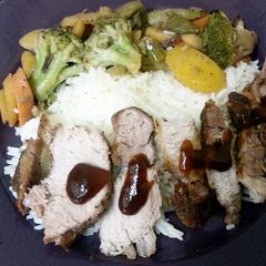 A picture of Pork steak cuisine.