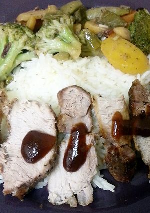 A picture of Pork steak cuisine.