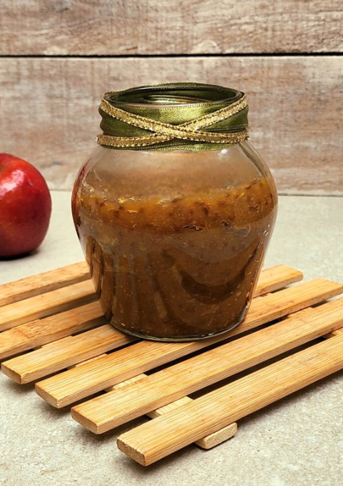 Una foto de 🍎 Mermelada de manzana y canela sin azúcar agregada ni edulcorantes 🍎 apto #diabéticos