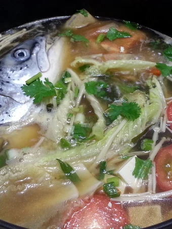 Recipe Salmon Hotpot in Chinese Herbal Soup the Delicious Perfect