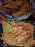 Nachos de harina de garbanzo(cocción en  horno)