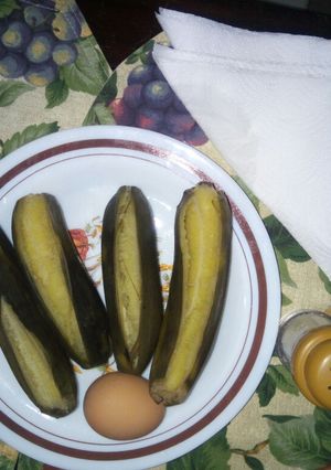A picture of Boiled bananas.