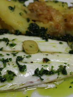 Una foto de Merluza al horno estilo Berasategui