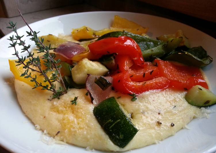 Recipe of Ultimate lemon and thyme polenta. YEAH!