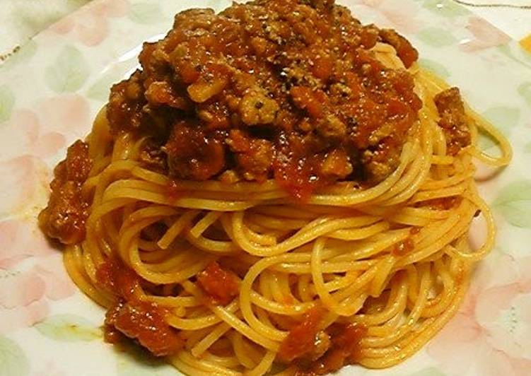 Recipe of Homemade For Dinner♪ Mild Ground Pork Tomato Pasta