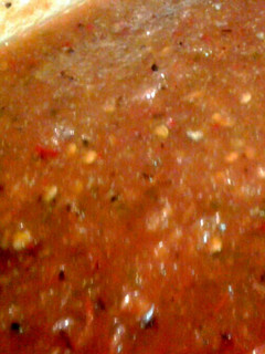 A picture of Deliciously spicy salsa.