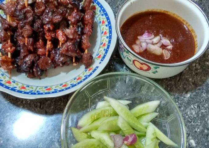 Wajib coba! Resep membuat Sate Daging sapi hidangan Hari Raya dijamin sesuai selera