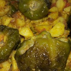 A picture of Filled Green Capsicum.