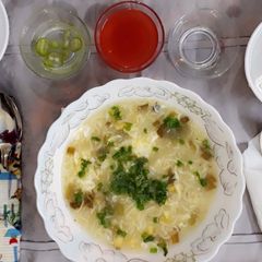 A picture of Chicken Corn Soup.