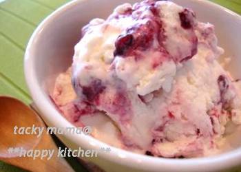 The New Way Prepare Recipe Marbled Yogurt Ice Cream Very Delicious