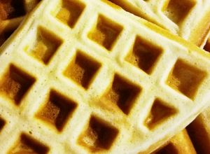 Una foto de Waffles dulces fáciles sin manteca