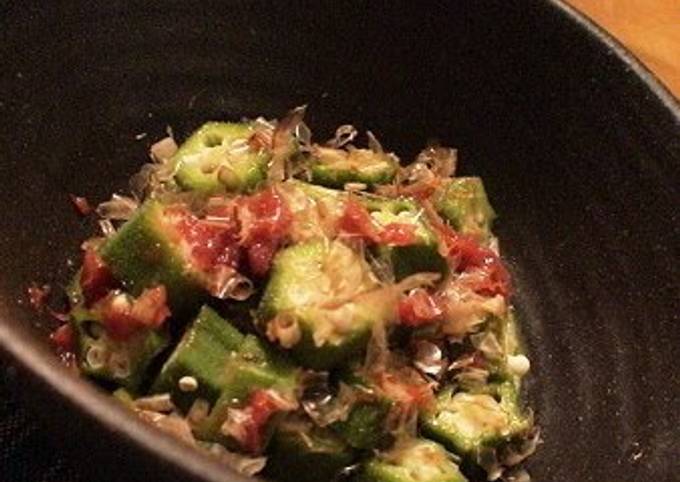 Step-by-Step Guide to Make Favorite Okra  In Umeboshi Dressing