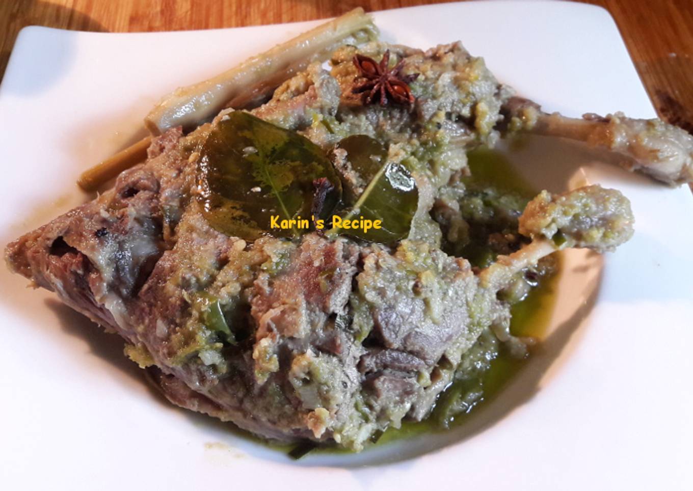 Bebek Cabai Hijau Padang (Minangnese Duck Cooked in Green Chili)