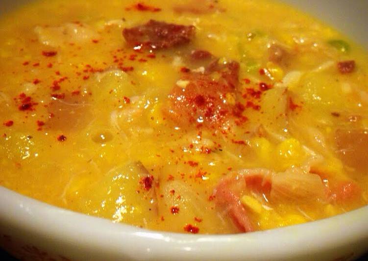 Recipe of Speedy Smokey Seafood Chowder