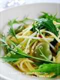 Mizuna and Anchovy Pasta