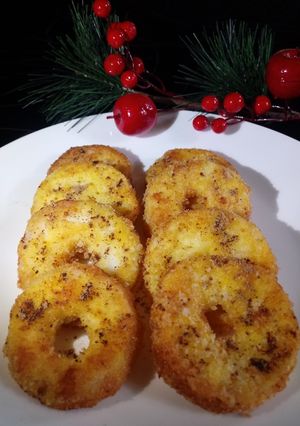 Una foto de Buñuelos de manzana 🍎