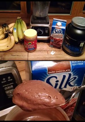 A picture of Chocolate PB & Banana Protein Pudding.