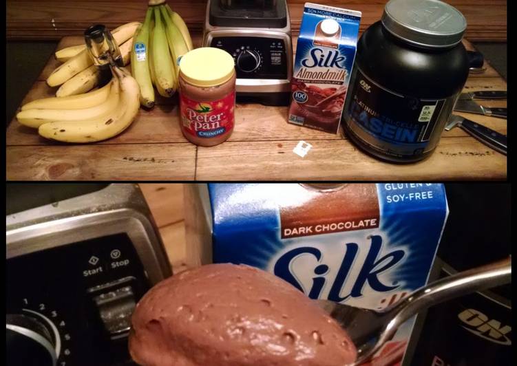 Chocolate PB & Banana Protein Pudding