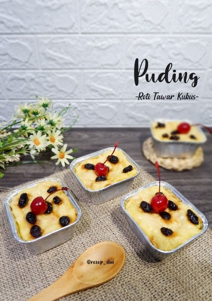 Foto resep 046. Puding Roti Tawar Kukus