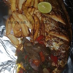 A picture of Grilled fish.