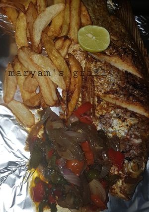 A picture of Grilled fish.