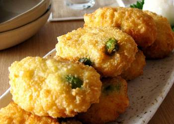 How to Cook Perfect Light and Fluffy Fritters With Edamame and Camembert Cheese