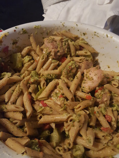 A picture of Broccoli and Chicken Penne Pasta.