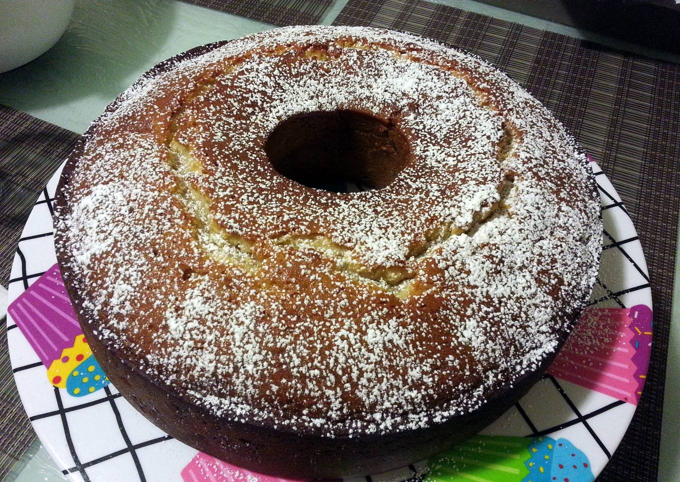 Honey cake with walnuts and dried apricots
