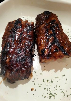 A picture of Chipotle Maple Smoked Ribs.