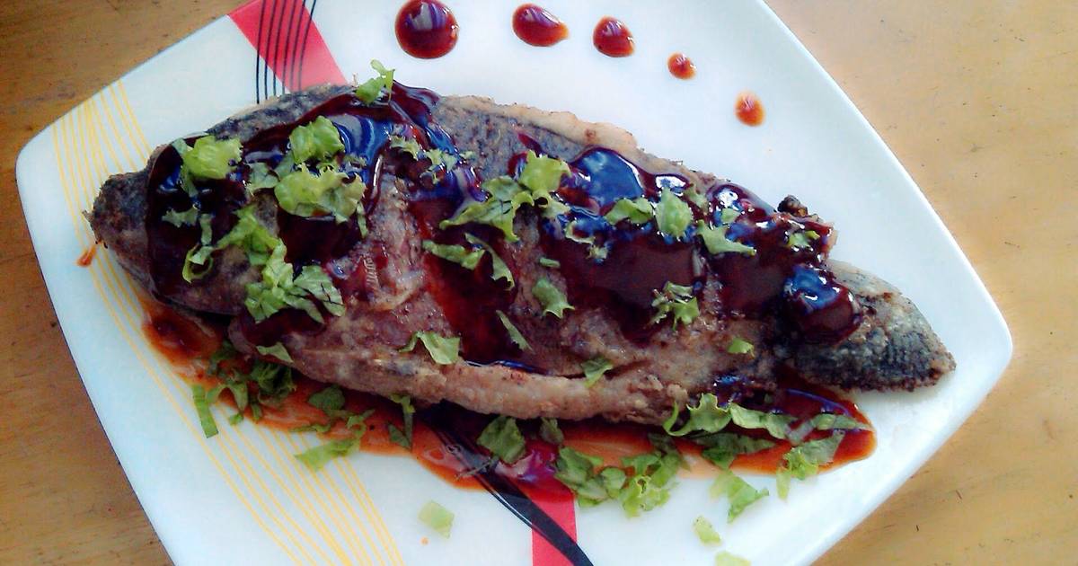 "Sweet Steamed Tilapia (cichlid fish) with Sweet and Sour Sauce" Recipe by roismethod Cookpad