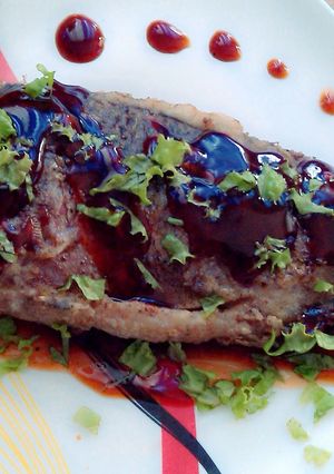 A picture of "Sweet Steamed Tilapia (cichlid fish) with Sweet and Sour Sauce".