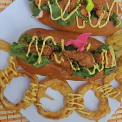 🍔🍘🧀Chicken finger's Strips Burger 🧀🍘🍔 #KokabandCookpad A picture of 🍔🍘🧀Chicken finger's Strips Burger 🧀🍘🍔 #KokabandCookpad.