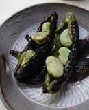 Grilled broad beans(Fava beans)