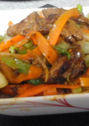 A picture of My Hot Beef Stir Fry 😰.
