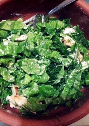 A picture of Mayo chicken salad.